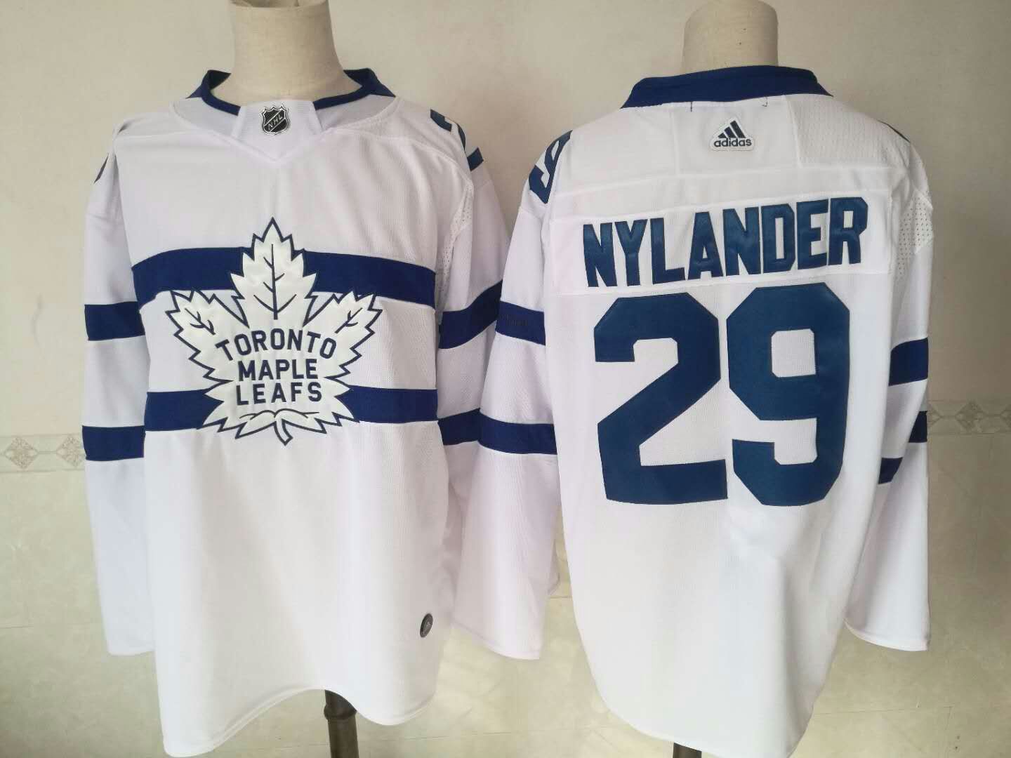 Men Toronto Maple Leafs 29 Nylander White AD Adidas NHL Jerseys